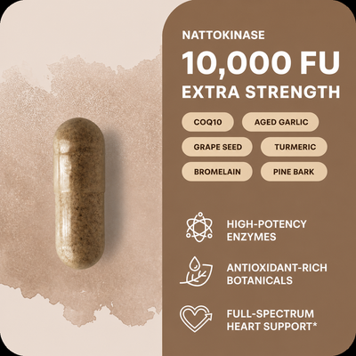 Nattokinase - 10,000 FU Enteric Coated Softgels