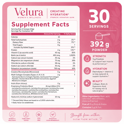 Velura™ Creatine & Hydration