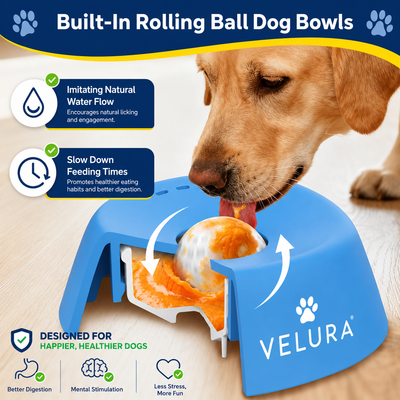 Velura - Rolling Dog Bowl