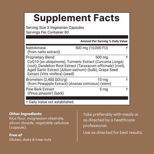 Nattokinase - 10,000 FU Enteric Coated Softgels
